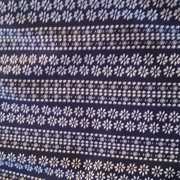 NWOT,NavyBlue&White,Floral with White,Lace,Off Shoulder, Attached Top,Jumpsuit - Picture 6 of 9